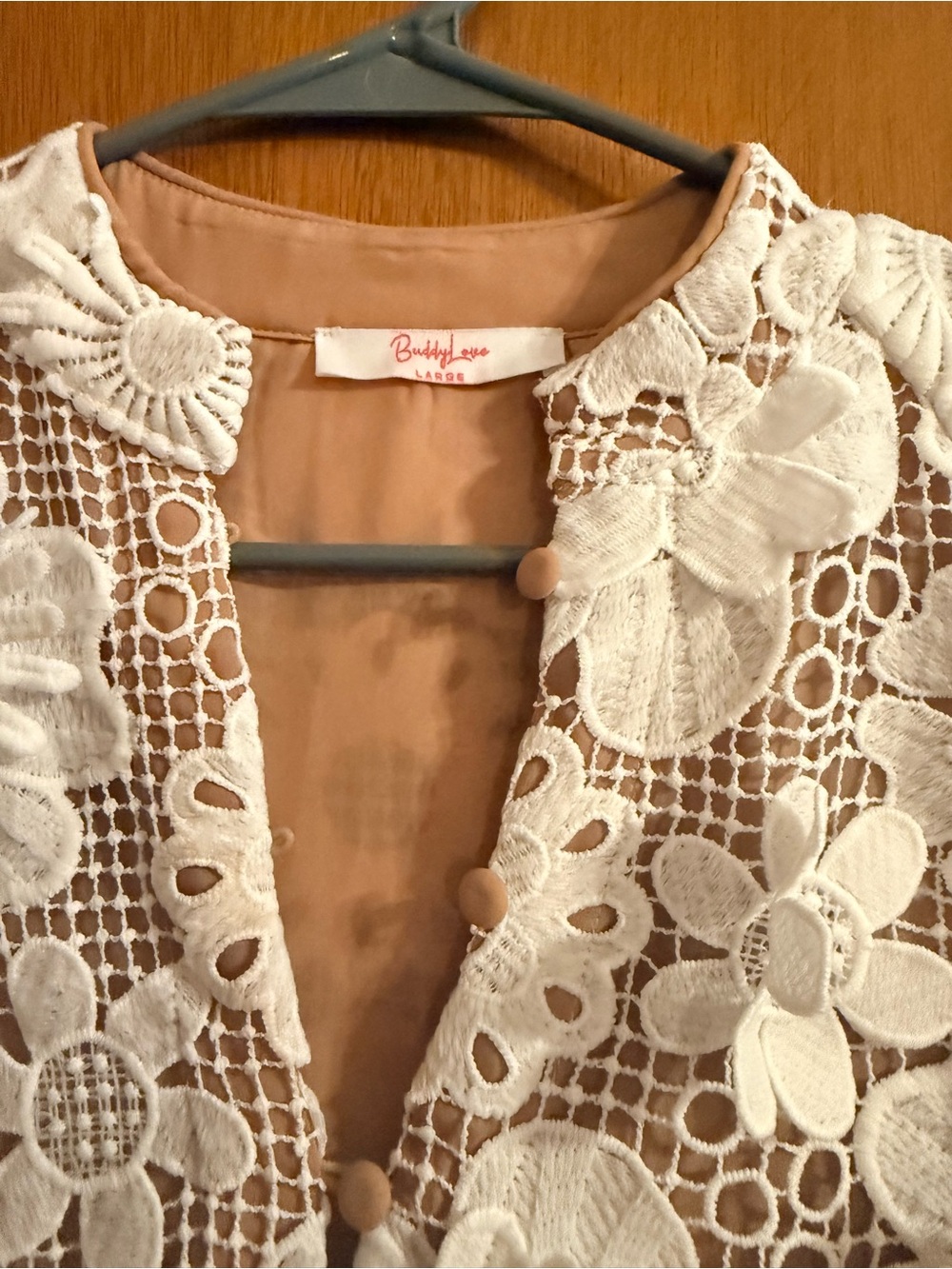 Buddy Love White Floral Crochet Maxi Dress - Picture 7 of 9